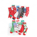 Chaussettes de bas de Noël motifs mignons chaussettes de cheville en coton modes de festives imprimés